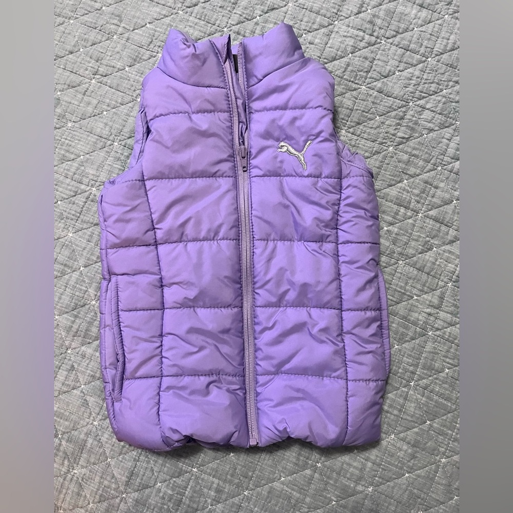PUMA Girls' Puffer Vest Size
XS (5-6) Purple Sleeveless